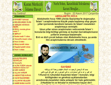 Tablet Screenshot of abdulmetinhoca.com